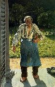 Emile Claus Old Gardener France oil painting artist